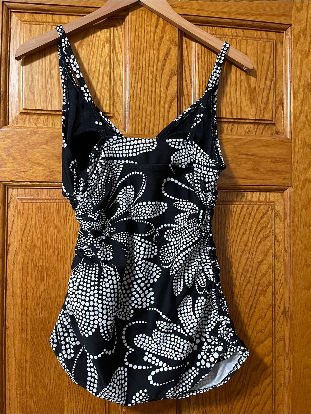 croft & barrow Black and White Dot-Print Tank - Picture 3 of 4